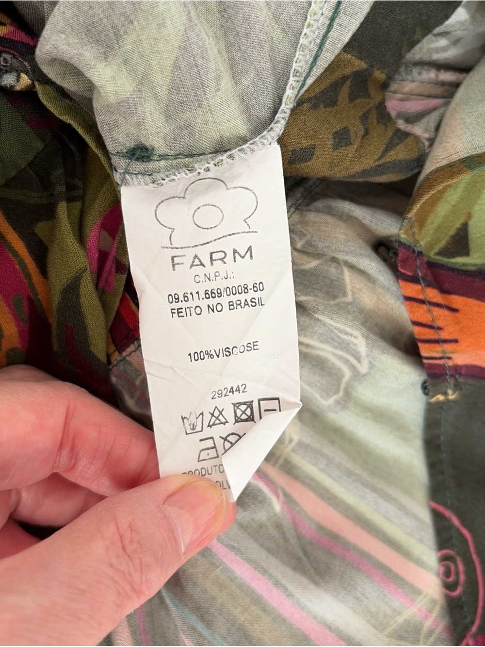 Farm Rio Olive Green Floral Jumpsuit - Picture 7 of 7